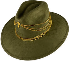 Load image into Gallery viewer, Mandala Green Suede Hat