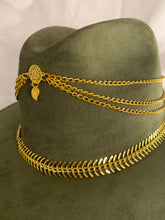 Load image into Gallery viewer, Mandala Green Suede Hat