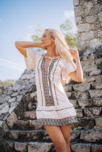Load image into Gallery viewer, Raices Collection Embroidered Short Dress