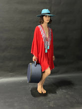 Load image into Gallery viewer, Valise a Chapeau- Navy Blue Hat Case