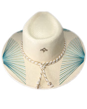 Load image into Gallery viewer, Metallic Aqua Fan Hat