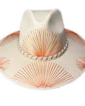 Load image into Gallery viewer, Metallic Salmon/Gold Fan Hat