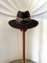 Load image into Gallery viewer, Golden Chains Suede Black