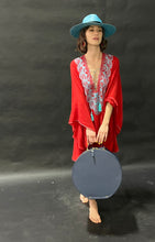 Load image into Gallery viewer, Valise a Chapeau- Navy Blue Hat Case