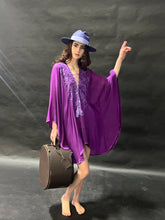 Load image into Gallery viewer, Del Mar Lavander Straw Hat