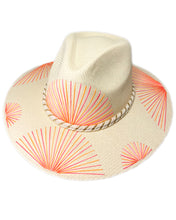 Load image into Gallery viewer, Metallic Fiusha/Orange Fan Hat