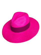 Load image into Gallery viewer, Del Mar Fiusha Chiffon Straw Hat
