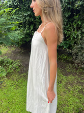 Load image into Gallery viewer, 100% Turkish Linen Off-white Dress
