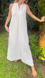 100% Turkish Linen White Dress