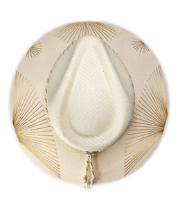 Metallic Golden Fan Hat