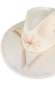 La Paz Hand Embroidered Palm Hat