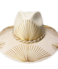 Load image into Gallery viewer, Metallic Golden Fan Hat
