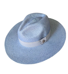 Del Mar Mint Blue Straw Hat