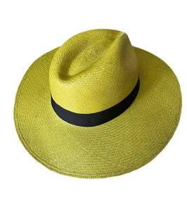 Del Mar Olive Green Straw Hat