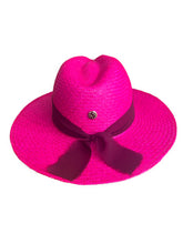 Load image into Gallery viewer, Del Mar Fiusha Chiffon Straw Hat
