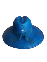 Load image into Gallery viewer, Del Mar Chiffon Royal Blue Hat
