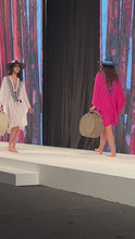 Load and play video in Gallery viewer, Black Riviera with White Details Straw Hat
