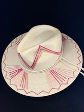 Load image into Gallery viewer, La Paz Hand Embroidered Palm Hat
