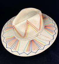 Load image into Gallery viewer, La Paz Hand Embroidered Palm Hat
