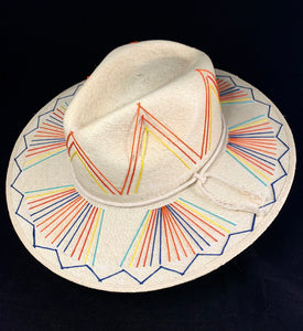 La Paz Hand Embroidered Palm Hat