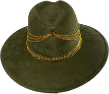 Load image into Gallery viewer, Mandala Green Suede Hat
