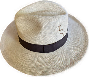 Custom Monogrammed Burnt Panama Hat