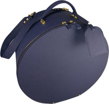 Load image into Gallery viewer, Valise a Chapeau- Navy Blue Hat Case
