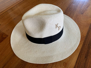 Custom Monogrammed Burnt Panama Hat