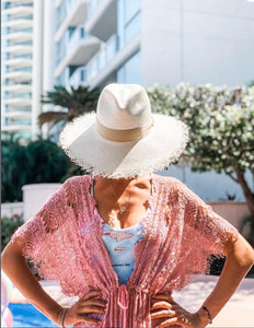 Del Mar Ivory Straw Hat