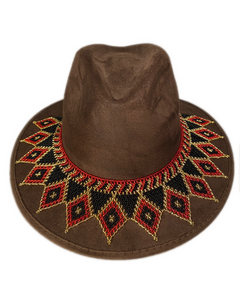 Chaquira Suede Brown Hat