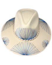 Load image into Gallery viewer, Metallic Blue Fan Hat
