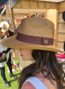 Custom Monogrammed Burnt Panama Hat