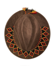 Load image into Gallery viewer, Chaquira Suede Brown Hat
