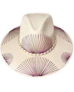 Metallic Purple Fan Hat