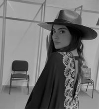 Load image into Gallery viewer, YingYang Black &amp; Natural Hat
