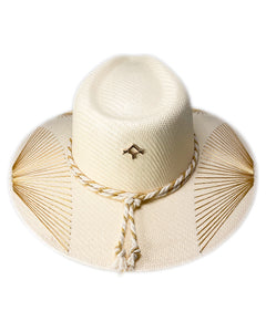 Metallic Golden Fan Hat