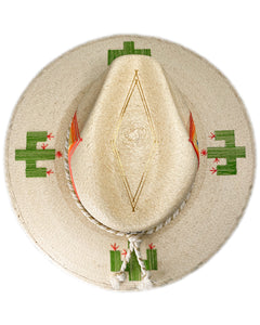 La Paz Hand Embroidered Palm Hat