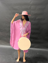 Load image into Gallery viewer, YingYang Pink &amp; Natural Hat
