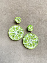 Load image into Gallery viewer, Beaded Lemon Earrings
