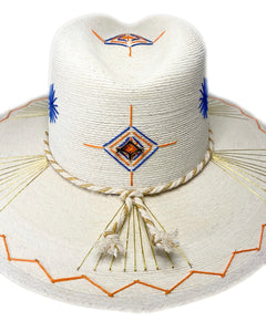 La Paz Hand Embroidered Palm Hat