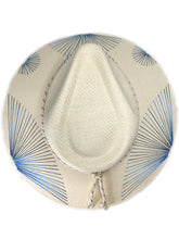 Load image into Gallery viewer, Metallic Blue Fan Hat
