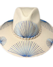 Load image into Gallery viewer, Metallic Blue Fan Hat
