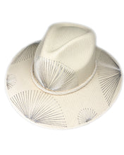Load image into Gallery viewer, Metallic Silver Fan Hat
