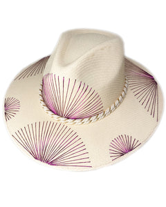 Metallic Purple Fan Hat