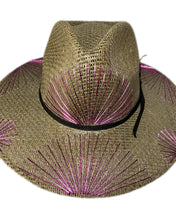 Load image into Gallery viewer, Neutral Green Purple Fan Hat
