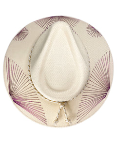 Metallic Purple Fan Hat