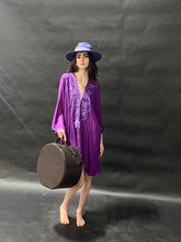 Load image into Gallery viewer, Del Mar Lavander Straw Hat
