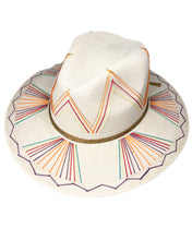 Load image into Gallery viewer, La Paz Hand Embroidered Palm Hat
