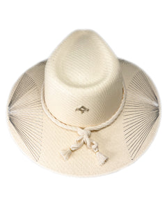 Metallic Silver Fan Hat