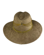 Load image into Gallery viewer, Mandala Taupe Suede Hat
